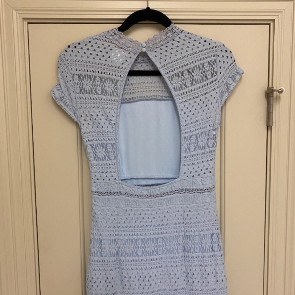 Powder blue foxie dox dress